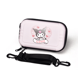 Mini estuche de cosméticos de cuerpo cruzado a la moda para <span class=keywords><strong>mujer</strong></span> con cuerda de agarre desmontable correa de hombro ABS PC bolsa dura con cremallera para artículos de tocador - Product Image 3