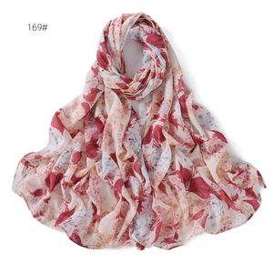 2024 Весенний новый цветочный шифоновый хиджаб красивый печатный цветок шифоновый шарф хиджаб мусульманский цветок хиджаб - Product Image 5