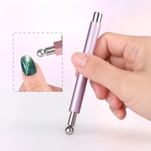 Juego Completo de Herramientas Magnéticas <span class=keywords><strong>para</strong></span> <span class=keywords><strong>Uñas</strong></span> <span class=keywords><strong>con</strong></span> Bolas de Acero Cuadradas y Redondas, Imanes Giratorios de Doble Cabeza <span class=keywords><strong>para</strong></span> Efecto Ojo de Gato - Product Image 2