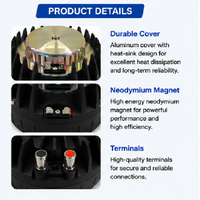 HDCX464 Haut-parleur à compression néodyme 1,4" VC, 220+160W AES, 8+8 Ohm pour système de sonorisation PA