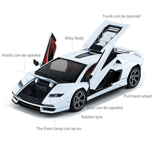 Lamborghini Countach LPI 800-4 Premium, Modelo de Auto Deportivo de Metal Fundido a Presión con Licencia Oficial, Escala 1:24, con Puertas que se Abren - Product Image 5