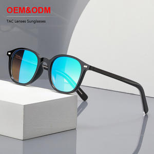 Occhiali da Sole Polarizzati con Lenti Colorate <span class=keywords><strong>TR</strong></span> UV400, Design Retrò Quadrato per Uomo e Donna - Product Image 1