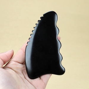 Outil de beauté pour le dos et masseur Gua Sha en jade naturel, planche de soin de la peau en pierre de Bian pour le visage, le cou et le corps, usage domestique - Product Image 3