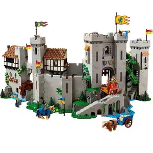 शेर राजा का महल 4514 pcs/सेट बिल्डिंग ब्लॉक ईंटों के खिलौने बच्चों क्रिसमस उपहार 10305