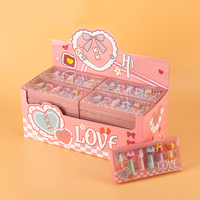 Grosir disesuaikan Logo Mini Tampilan berdiri penyepuhan pena Highlighter 6 Pastel multiwarna Set alat tulis mewarnai Marker