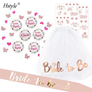 Nuovo stile sposa da fascia e velo addio al nubilato sposa da fascia velo tatuaggi Badge <span class=keywords><strong>Confetti</strong></span> per festa nuziale E3094 - Product Image 5