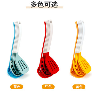 <b>Silicone</b> Spoon And Spatula Set 6 Pieces Non Stick Heat Resistant Kitchen Cooking <b>Tools</b> For Stir Fry Soup Ladle Strainer - Product Image 2