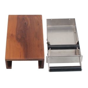 Espresso Knock Box Tiroir avec poignée Récipient à marc de café Boîte à café en bois - Product Image 6