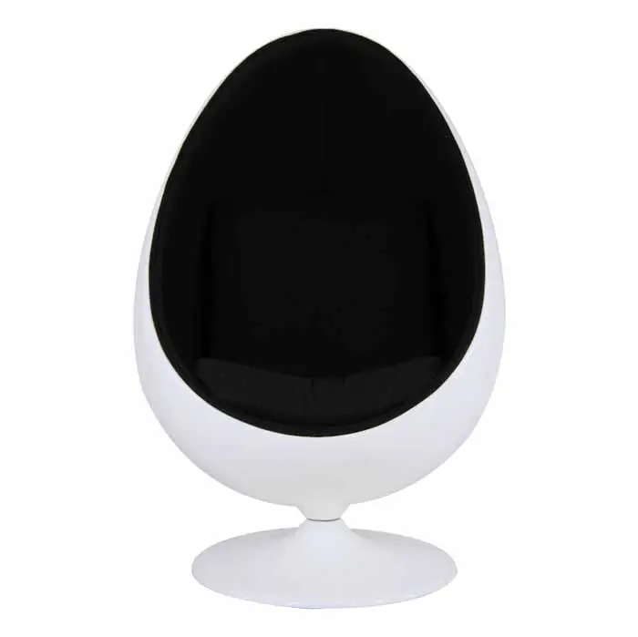 Moderne Möbel Günstige Standing Swivel Fiberglas Erwachsene Größe Oval Ei Geformt Pod Stuhl