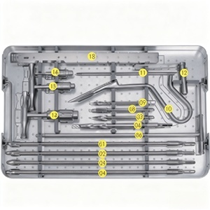 Kit d'instruments pour clous d'interverrouillage inversés fémoraux, instruments orthopédiques, ensemble orthopédique - Product Image 2