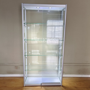 <span class=keywords><strong>Vitrina</strong></span> Comercial de Vidrio en Oferta, <span class=keywords><strong>Vitrina</strong></span> de Esquina con Marco de Aluminio y Visión Completa, Mueble de Exhibición de Vidrio - Product Image 4