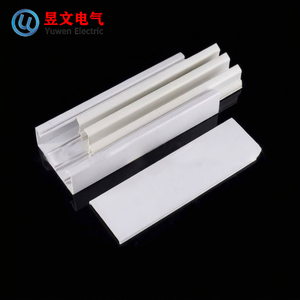 Goulotte de câblage en PVC multi-tailles avec séparateur de compartiments, canalisation de câbles en PVC pour armoire <span class=keywords><strong>électrique</strong></span> industrielle - Product Image 5