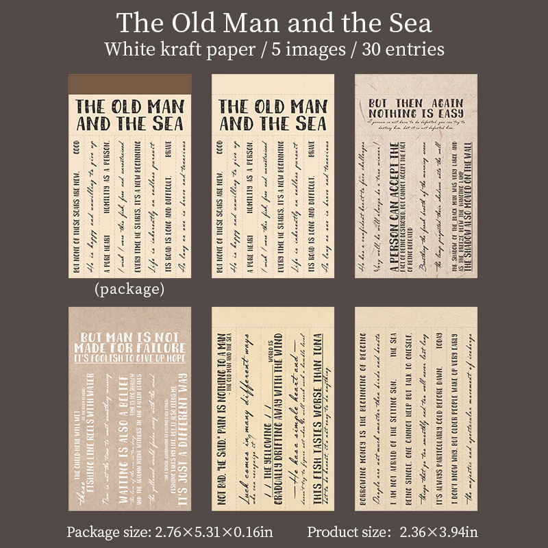 E The Old Man and the Sea