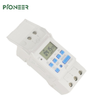 迷你每周可编程电子定时开关 LCD 显示屏 220V-240V 交流电 电池供电 DIN 导轨安装 15-30A 自动