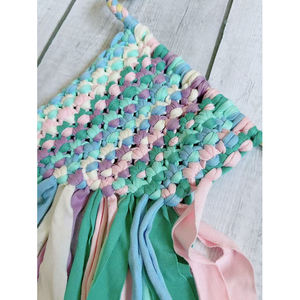 도매 맞춤 보헤미안 여성 비키니 블루 핑크 비치 커버업 크로셰 프린지 니트 탑 코르셋 - Product Image 5