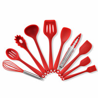 Nouveaux outils de cuisine Ensemble d'ustensiles de cuisine en silicone Ustensiles de cuisine Ensemble de spatules
