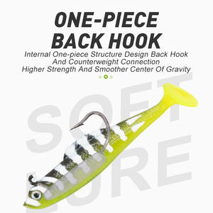 Leurre de pêche TGD Best Minnow Jig Head, leurre souple pour <span class=keywords><strong>brochet</strong></span>, 5,6 g, leurre souple pour pêche au bar, leurre souple pour bateau, leurre pour bar - Product Image 4