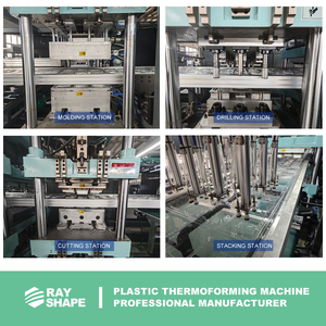 Wegwerp plastic beker thermoformmachine thermoformmachine voor CPLA-platen plastic PP thermoformmachine te koop - Product Image 3