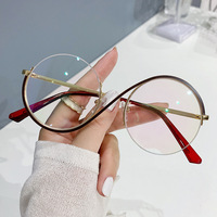 2024 nouveau Design cadre optique lunettes d'ordinateur rondes anti lumière bleue dernière conception de cadre optique lunettes montures de lunettes