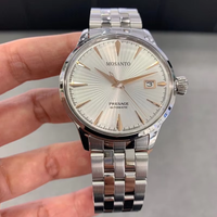 Herren Automatikuhr mit Sonnenschliff-Zifferblatt, Roségold-Markierungen, Datumsanzeige, Elegante Klassisch-Moderne Stilvolle Maskuline Armbanduhr
