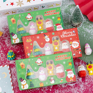 Juego de Gomas de Borrar <span class=keywords><strong>3D</strong></span>, Regalo Promocional de Navidad, Juego de Papelería Infantil, Goma de Borrar de Dibujos Animados Kawaii para Niños - Product Image 4