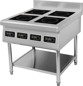 Cuisinière à induction commerciale haute puissance 3000W*4/5000W*4, technologie semi-pont verticale avec capteur et commande par bouton AM-TCD401 Co - Product Image 1