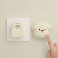 Sonnette sans fil adorable en forme d'animal - Auto-alimentée, 38 mélodies, 3 niveaux de volume, portée de 50 m, écologique, ABS durable, télécommande