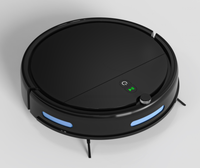 Robot Vacuum Cleaner dan Pel Pintar Otomatis COMPASS 2 in 1 dengan Gyroscope