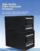 Subwoofer Super Puissant pour Modification Audio Automobile – Haut-parleur Actif Haute Performance pour Voiture (Export)