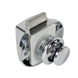 HEYRV-High Quality <strong>ABS</strong> + Zinc Alloy Chrome Color 20pcs/<strong>BOX</strong> Caravan Motorhome <strong>Push</strong> <strong>Button</strong> Cabinet Locks - Product Image 1