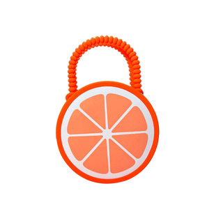 <b>Cute</b> Food&Fruit--Shaped Silicone Crossbody Bags Set - Beaded Handle Handheld <b>Purse</b> for Kids & Women - Product Image 3