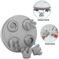 Appareil de massage du cuir chevelu à main pour tête Vibration 3D Masseur électrique étanche en silicone pour cheveux et cuir chevelu