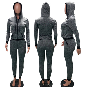 Venta al por mayor ropa de mujer de moda mujer chándales 2 piezas trajes de dos piezas de las mujeres Jogging traje conjunto - Product Image 5