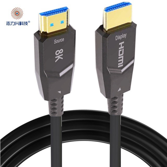 20 Meters for AOC 2.1 Cable 8K 60Hz 48Gbps Active Optical Fiber with PVC Jacket for Home Theater Projector & Computer