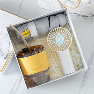 Miniventilador, taza de paraguas con pajita, toalla, jabón, caja de dulces, juego de velas perfumadas, estilo gratis para devolución de boda y cumpleaños - Product Image 6