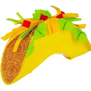 Drop Ship Taco Hat <span class=keywords><strong>Comida</strong></span> mexicana Fiesta Disfraz Cap México Español Halloween Ecowalson - Product Image 1
