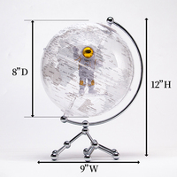 Globe terrestre éducatif de 25cm 20cm de 8 pouces, jouet d'impression HD, globes de bureau pour la maison et le bureau
