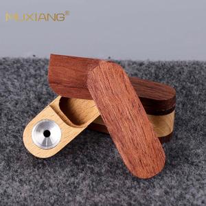 Muxiang Wood Dugout One Hitter Mini Cigarette Case Portable Polished Zhejiang Origin - Product Image 3
