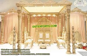 Mandap de Boda Hindú de Madera Artesanal, Mandaps de Boda Indios de Calidad Superior en Venta, Última Tendencia en Mandaps de Boda de Madera en Australia - Product Image 2