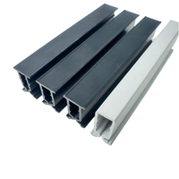 Couverture en plastique PPO ignifuge de canal de profil d'extrusion de PC blanc