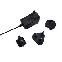 Adaptador de enchufe de CC intercambiable de 24V 0.5A con conexión fácil, rápido y conveniente