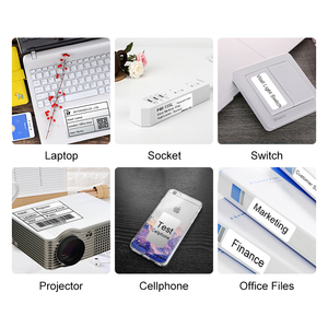 Máy dán nhãn không dây Multicolor Desktop 20 - 50mm Giấy sáp nhựa Ribbon Máy in nhãn truyền nhiệt trực tiếp - Product Image 3