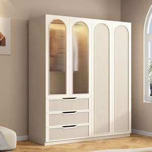 Armadio Economico in MDF per Camera da Letto, Guardaroba Personalizzabile con Design Moderno ed Espandibile - Product Image 6