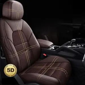 5D Luxury Breathable Front Car Seat Covers Customized Universal Size Seat Cover For Sedans SUVs