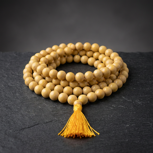 Perles de Japa Mala en Jaspe Jaune |   Crystalexport.com |   Origine Gujarat |   Thème Amour - Product Image 3