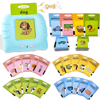 Machine d'Apprentissage d'Anglais Éducative avec Cartes Flash Parlantes et Jeux de Mots Fréquents, Livre Électronique, Activité Interactive, Cadeau pour Enfants