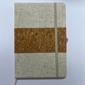 A5 Cork Linen Splicing <strong>Notebook</strong> Environmentally Friendly Cotton <strong>Notebook</strong> Hot Sale Customizable Logo <strong>Campus</strong> - Product Image 3