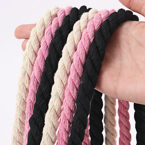 <span class=keywords><strong>2025</strong></span> nouveau gros 3 brins 7mm coton corde torsadée corde chaussures de sport lacets ronds épais corde lacets - Product Image 3