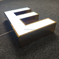 Letrero Personalizado para Tienda, Diseño de Letras con Iluminación LED Frontal, Letrero Luminoso para Negocios en Exteriores