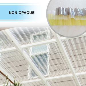 Folha de onda corrugada plástica popular de policarbonato para materiais de construção decorativa - Product Image 2